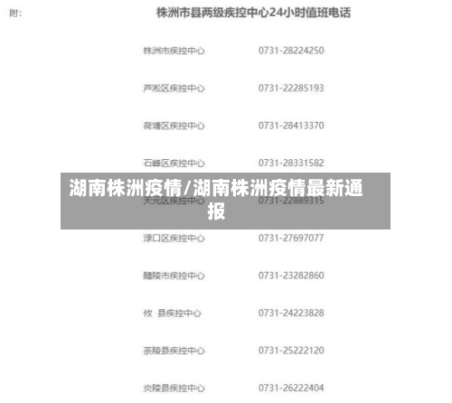 湖南株洲疫情/湖南株洲疫情最新通报-第2张图片