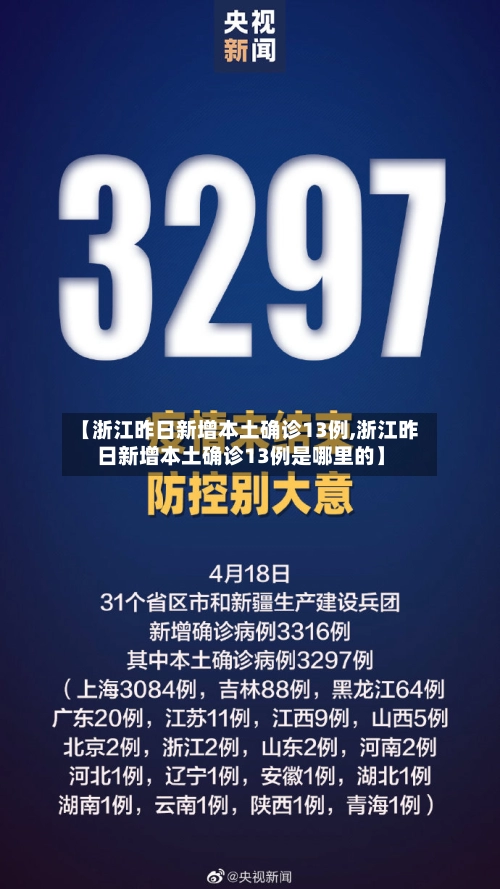 【浙江昨日新增本土确诊13例,浙江昨日新增本土确诊13例是哪里的】