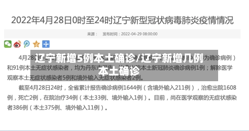 辽宁新增5例本土确诊/辽宁新增几例本土确诊-第3张图片