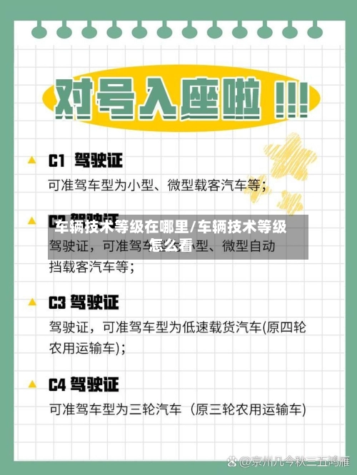 车辆技术等级在哪里/车辆技术等级怎么看-第2张图片