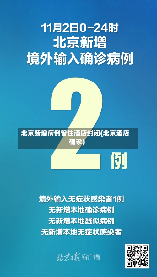 北京新增病例曾住酒店封闭(北京酒店确诊)-第2张图片