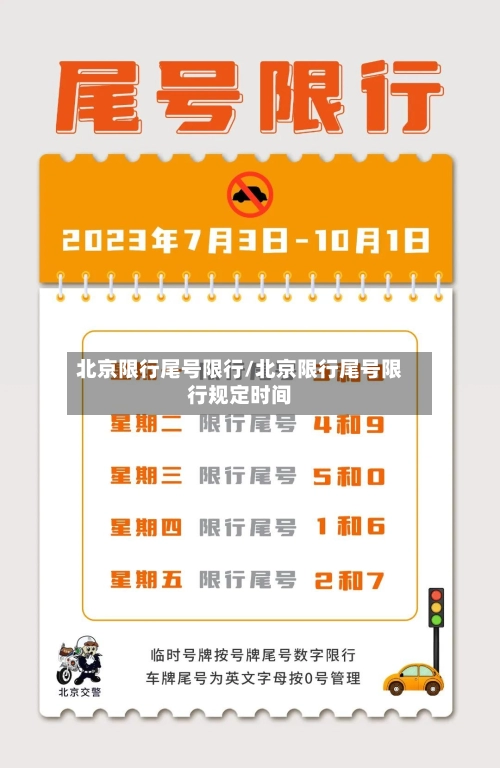 北京限行尾号限行/北京限行尾号限行规定时间