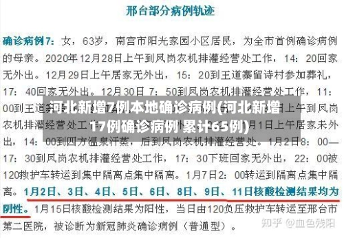 河北新增7例本地确诊病例(河北新增17例确诊病例 累计65例)-第3张图片