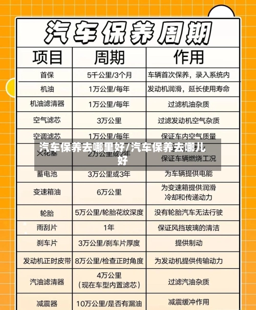 汽车保养去哪里好/汽车保养去哪儿好-第2张图片