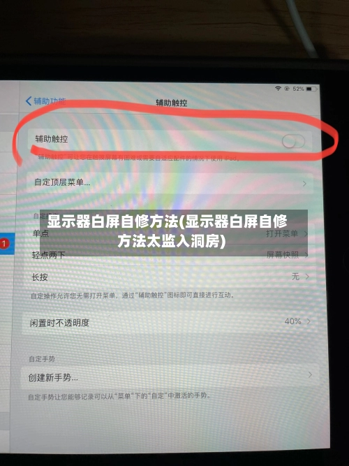 显示器白屏自修方法(显示器白屏自修方法太监入洞房)-第3张图片
