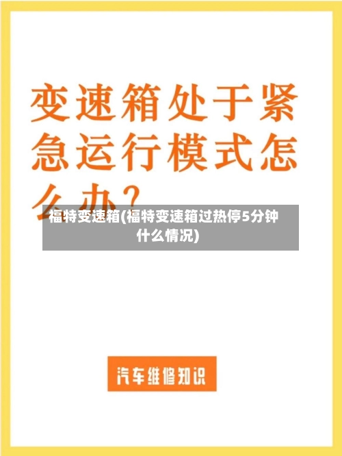 福特变速箱(福特变速箱过热停5分钟什么情况)-第3张图片