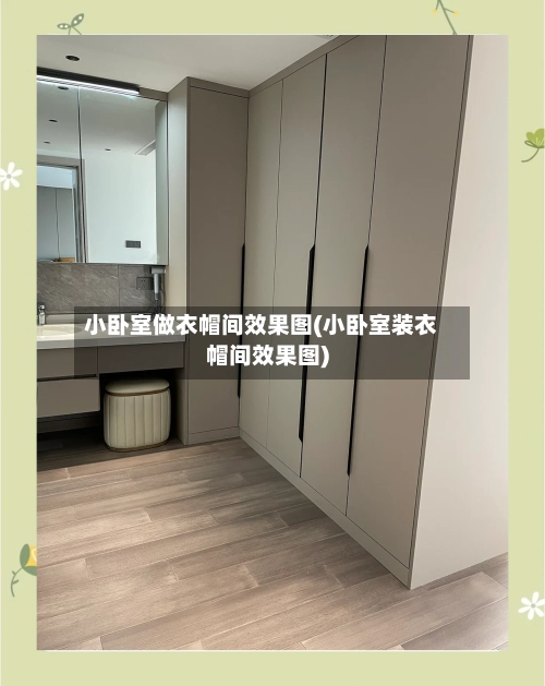 小卧室做衣帽间效果图(小卧室装衣帽间效果图)-第2张图片