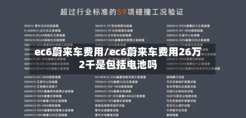 ec6蔚来车费用/ec6蔚来车费用26万2千是包括电池吗-第3张图片