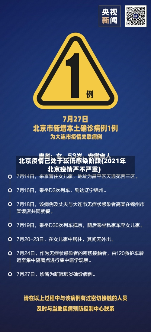 北京疫情已处于较低感染阶段(2021年北京疫情严不严重)-第2张图片
