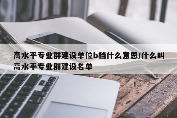 高水平专业群建设单位b档什么意思/什么叫高水平专业群建设名单